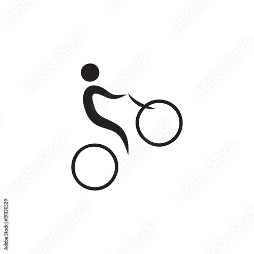 extreme cycling icon. Elements of sportsman icon. Premium quality graphic design icon. Signs and symbols collection icon for websites, web design, mobile app