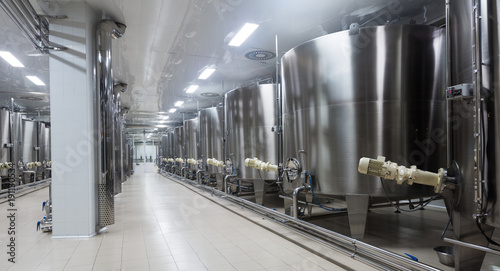 barrels in winemaker factory