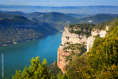  Sau reservoir  from high point. Catalonia