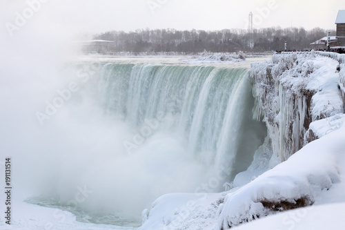 Niagara falls in the winter