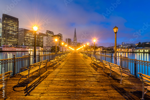 Blue Hour on the Embarcadero photo