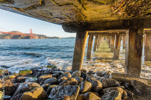 Canvas Print Beneath the Wharf
