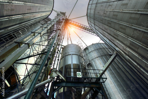 Agricultural Silos in Ontario, Canada photo