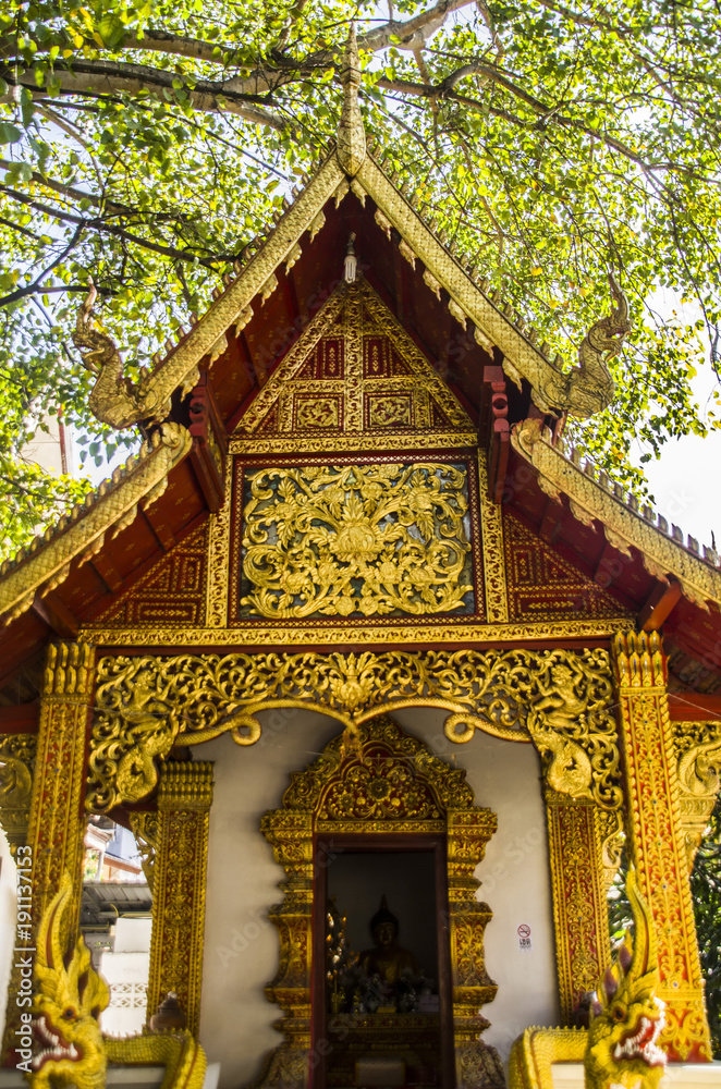 The Wat Muen Ngoen Kong in the old walled town of Chiang Mai 