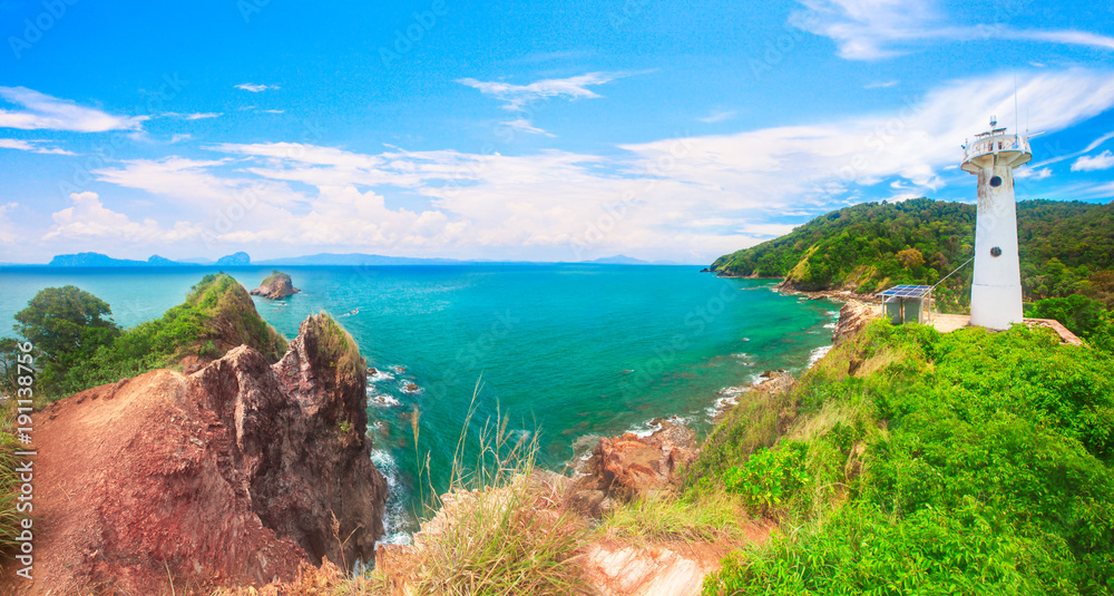 Obraz premium Lighthouse and National Park of Koh Lanta, Krabi, Thailand