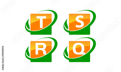 Swoosh Leaf Template Set