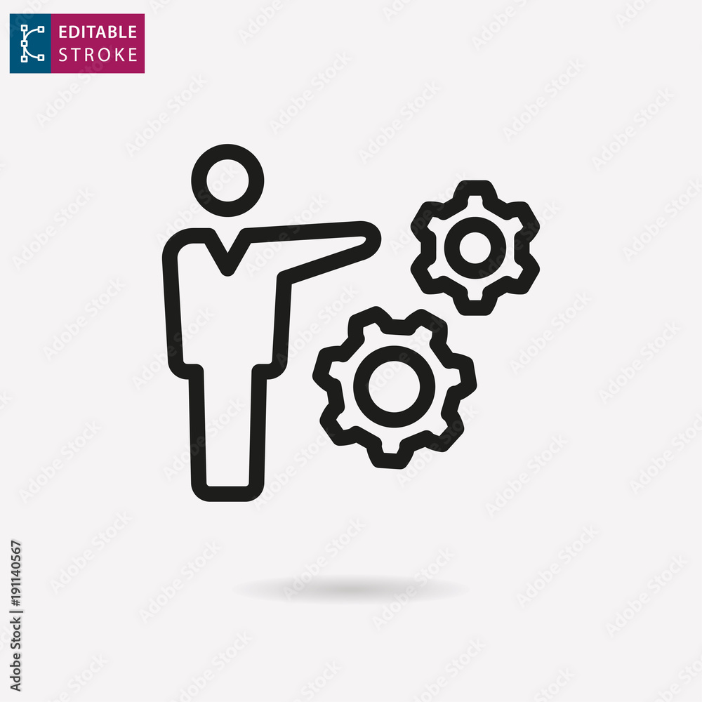 Management consulting line vector icon. Editable stroke. Management consulting line vector icon. Editable stroke.