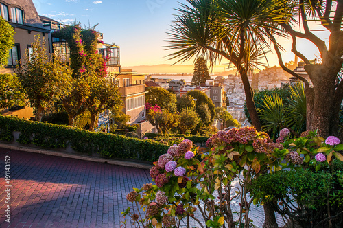 Sunrise from Lombard Street