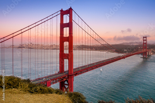 Bild auf Leinwand Golden Gate Bridge from Battery Spencer