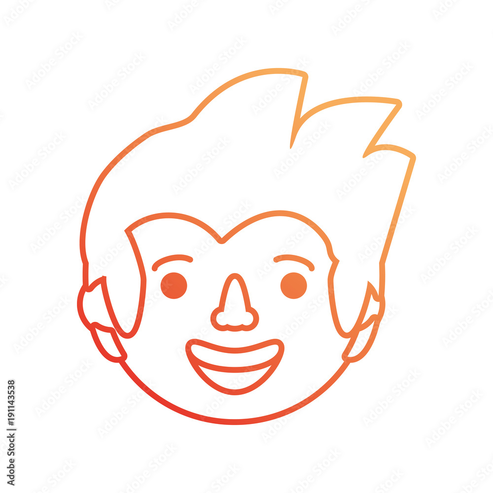 cartoon man face icon cartoon man face icon