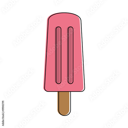 popsicle ice cream icon vector illustration graphic design