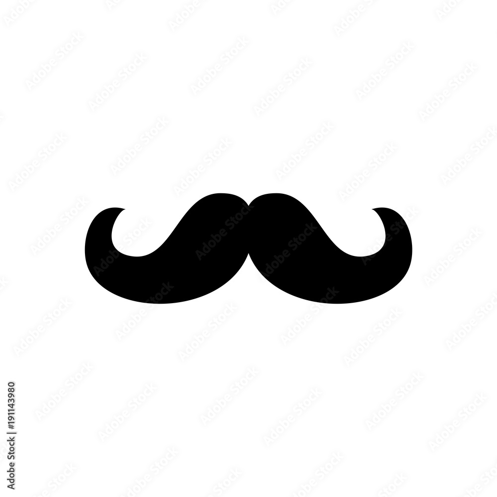 Retro hair mustache. Hipster. Photo props. Vector Retro hair mustache. Hipster. Photo props. Vector