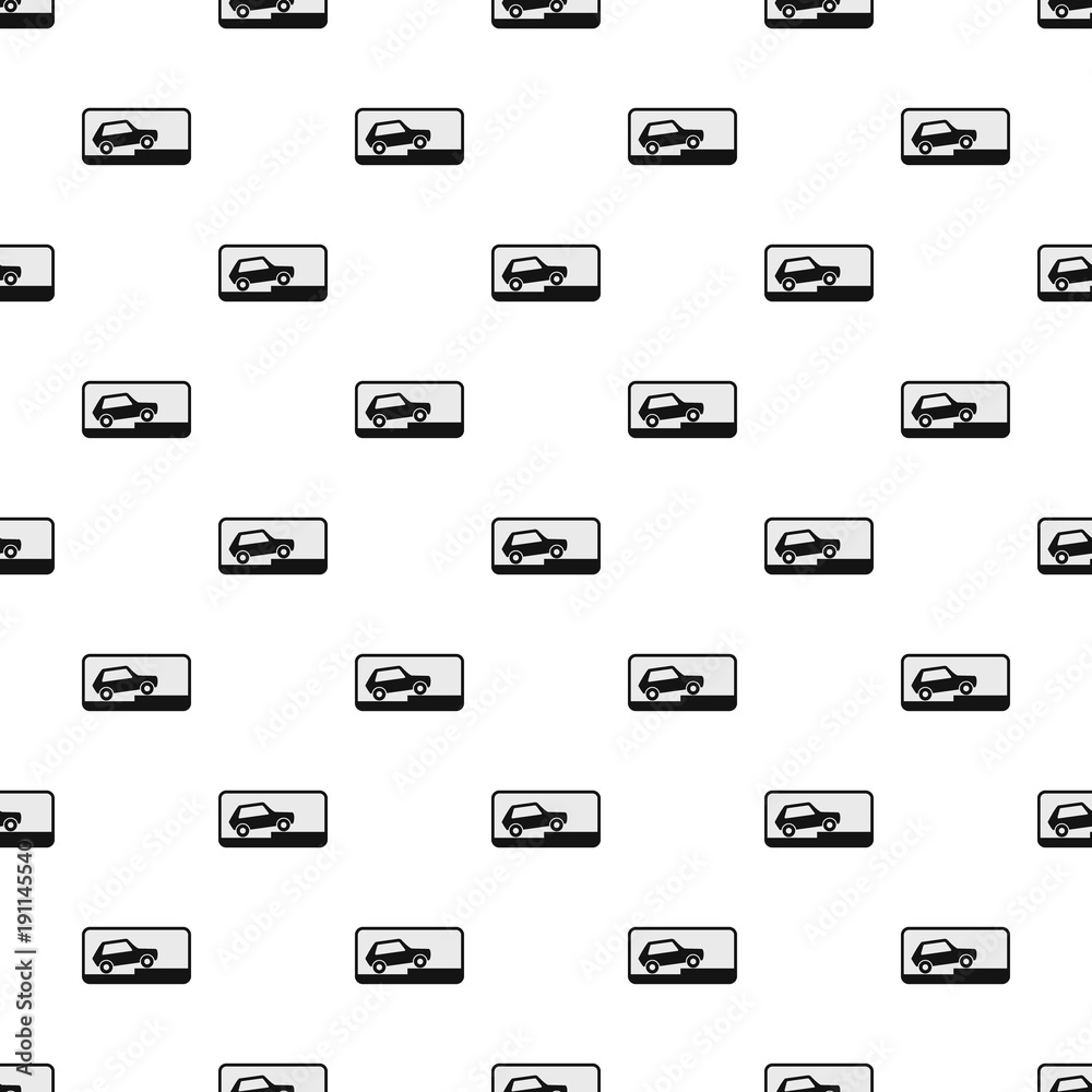 Car pattern seamless in flat style for any design