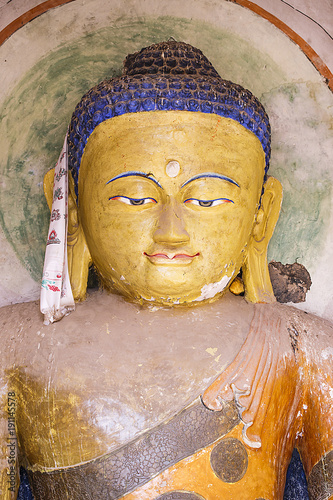 buddha, matisi caves, gansu-china photo