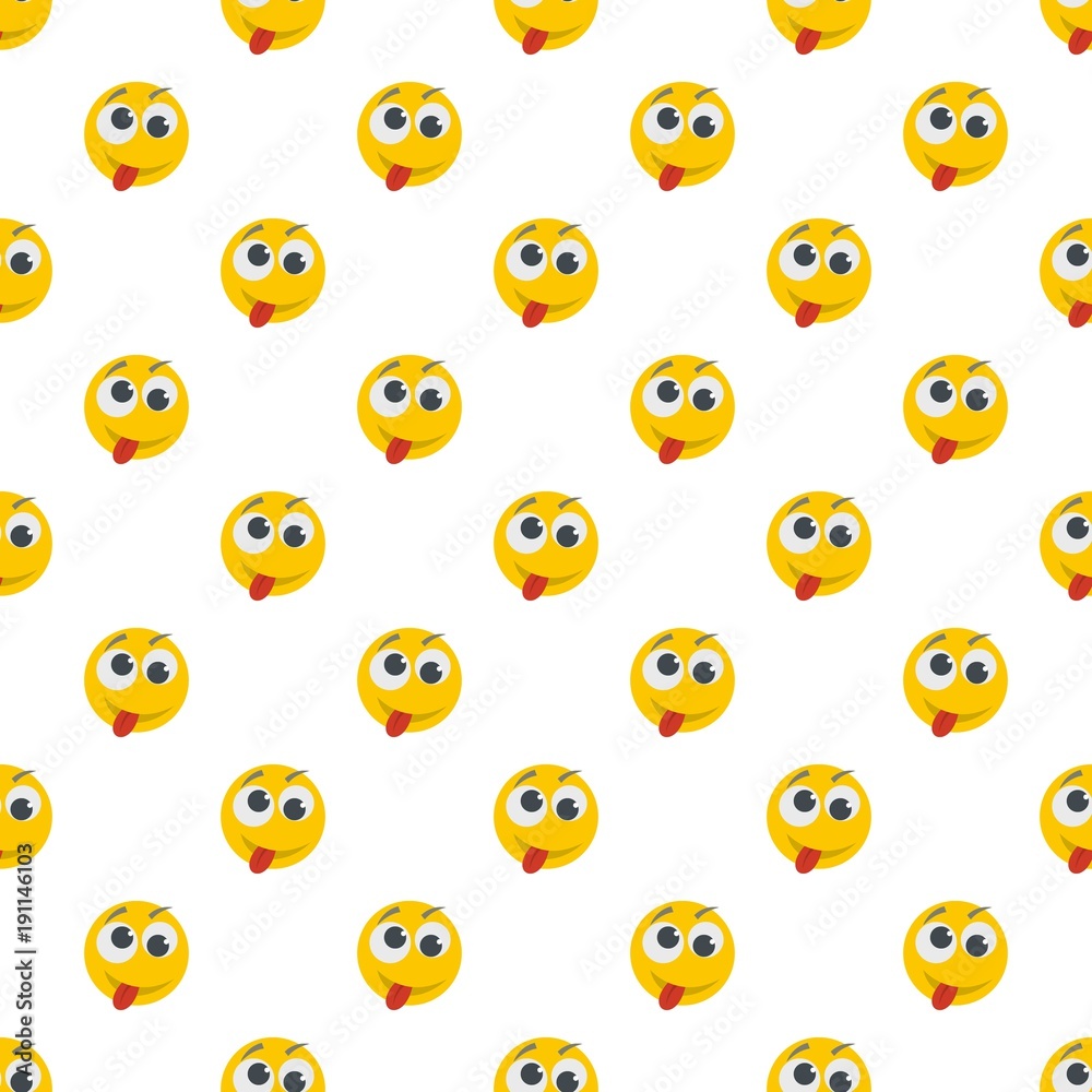 Smile pattern seamless in flat style for any design Smile pattern seamless in flat style for any design