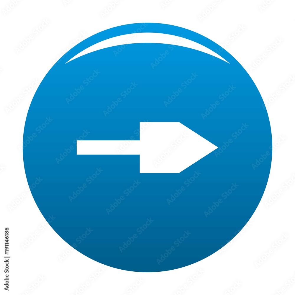 Arrow icon vector blue circle isolated on white background Arrow icon vector blue circle isolated on white background