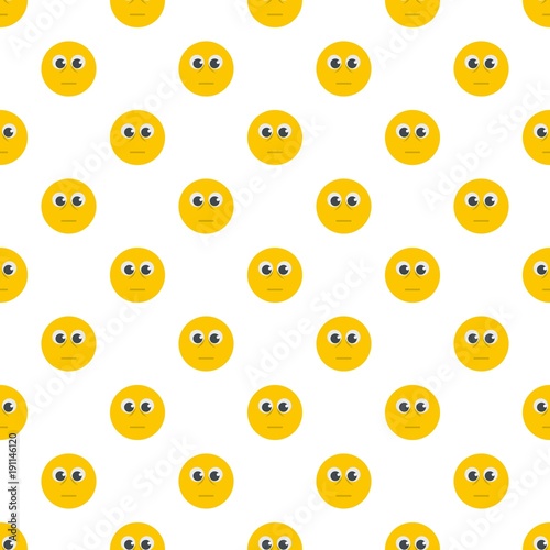 Smile pattern seamless in flat style for any design
