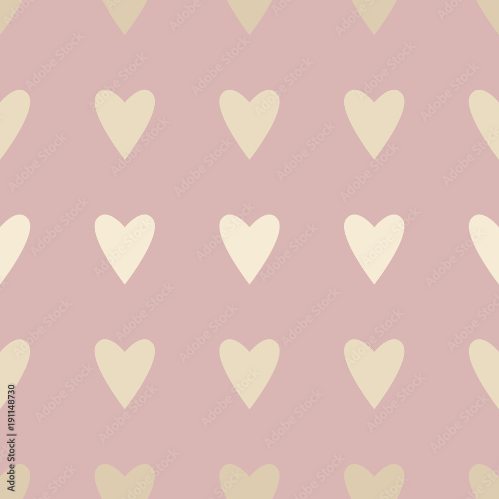 Seamless pattern with hearts. Background for Valentines day. Vector illustration.