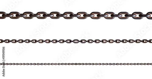 Metal chain isolated