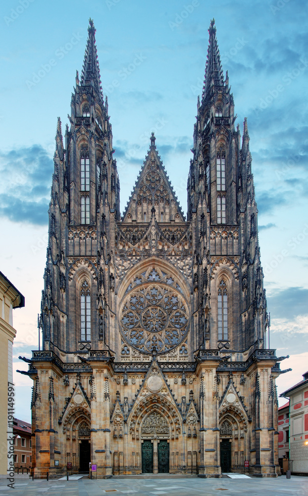 Obraz premium Prague - St. Vitus cathedral in Castle