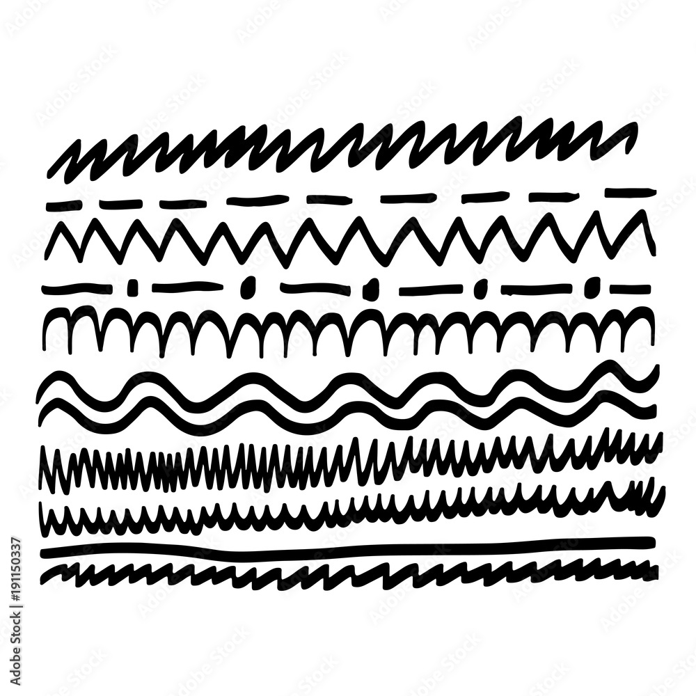 hand drawn line stroke hand drawn line stroke