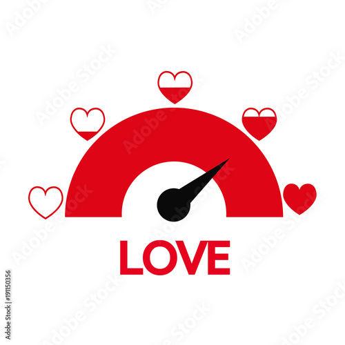Valentine's day card idea Love meter