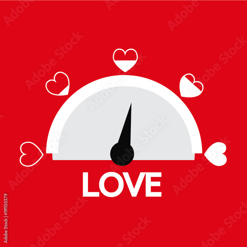 Valentine's day card idea Love meter