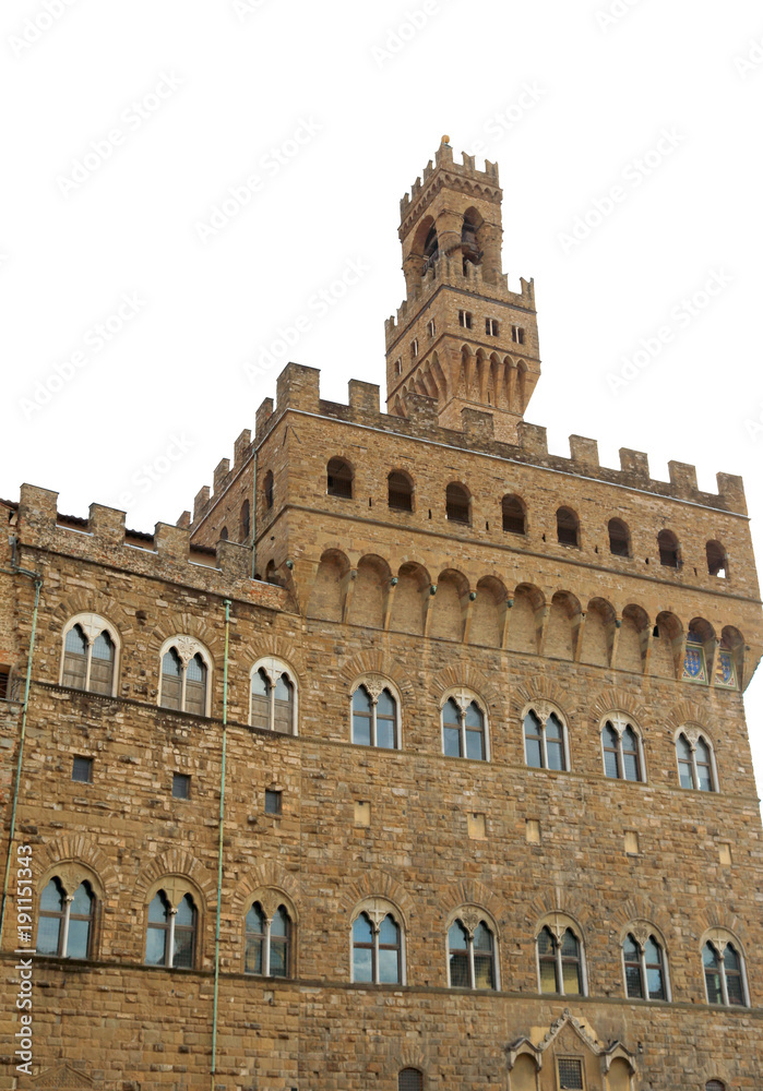 Old Palace in Florence in Italy