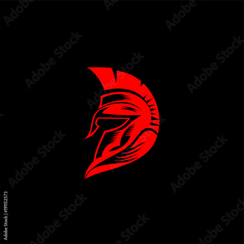 creative spartan helmat vector illustration.