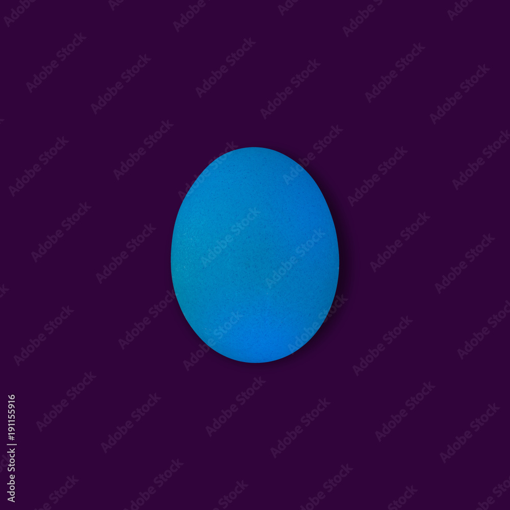 easter egg on ultraviolet background