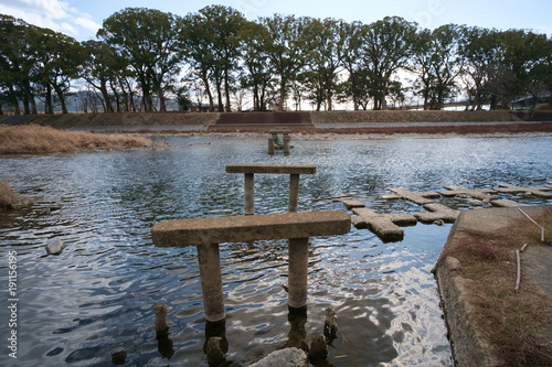 福岡県筑後市　矢部川のがたがた橋 photo