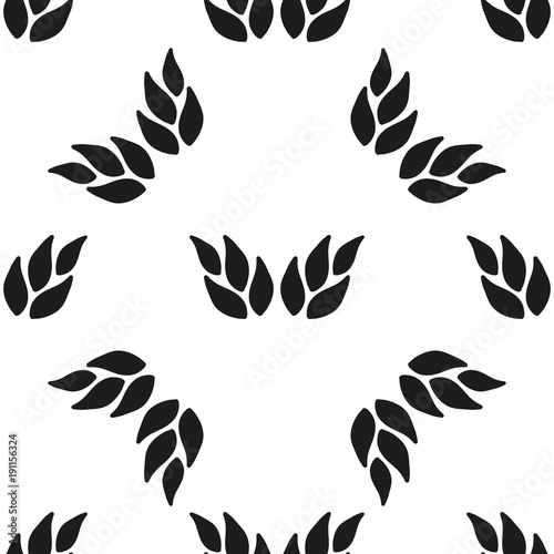 Ornamental seamless floral ethnic black and white pattern. Background can be used for surface design, wallpaper, textile, fabric, wrapping, web. Template for design and decoration