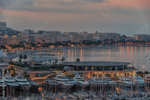 Cannes sunrise viewed from Le Suquet