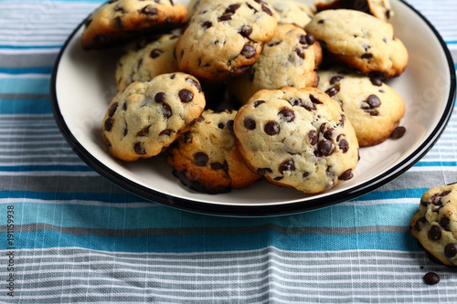 Cookies closeup on plate