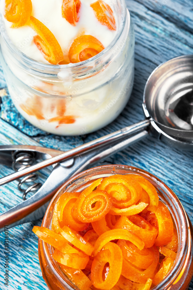 Delicious orange icecream Delicious orange icecream