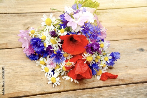 Sommer Blumen Grußkarte - B...