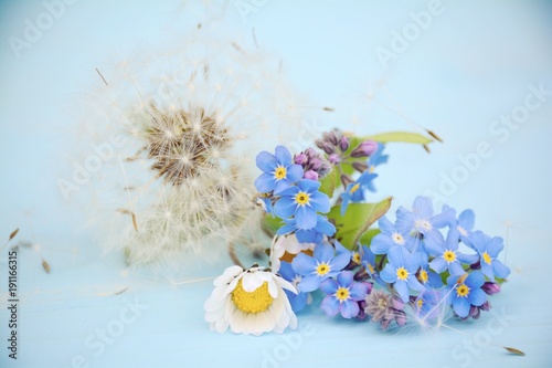 Grußkarte - Frühlingsblumen