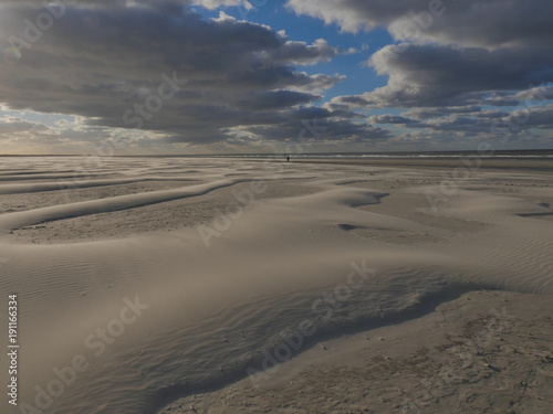 Beach of Schiermonnikoog isle in the Wadden sea in Holland
