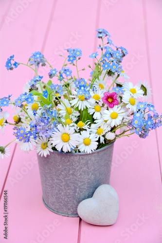 Grußkarte - Blumenstrauß - ...