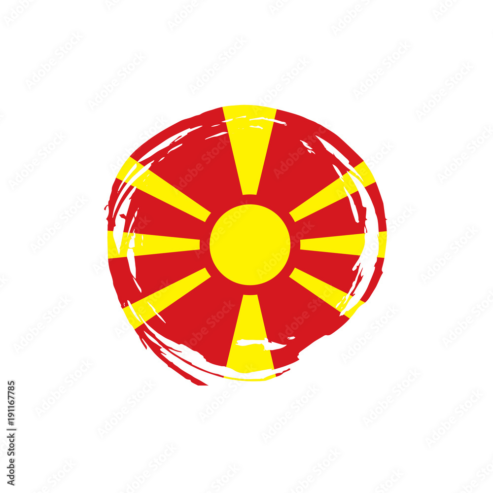 Macedonia flag, vector illustration Macedonia flag, vector illustration