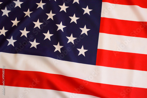 USA flag. American flag close-up. Studio shot.