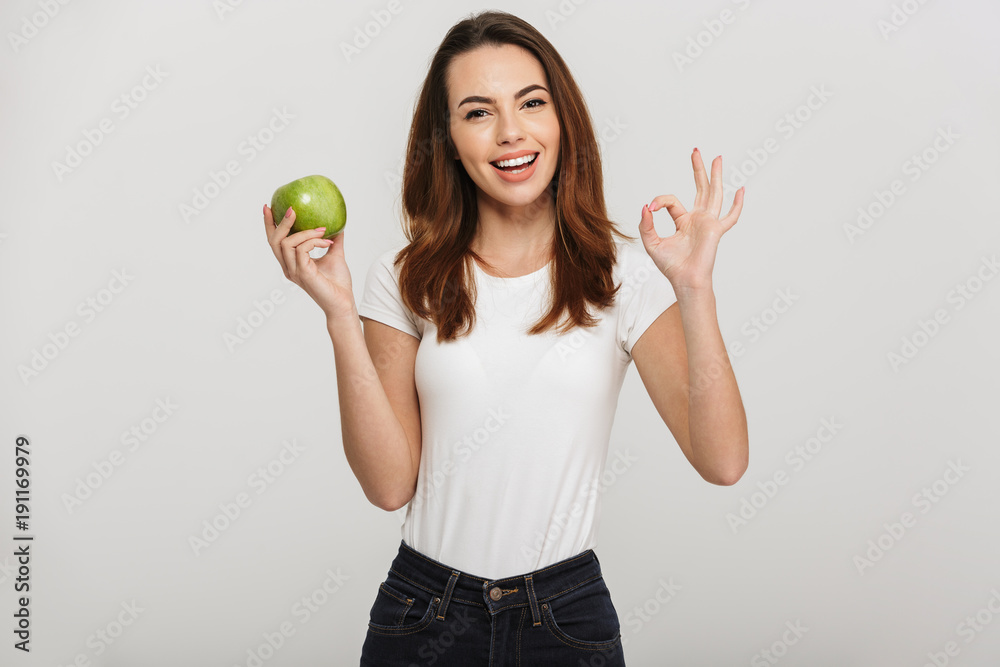 Portrait of a healthy cheerful woman Portrait of a healthy cheerful woman