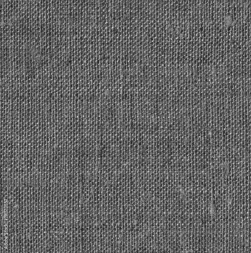 Dark canvas background. Coarse textile texture. Highly detailed rough fabric.