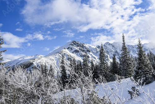 Fototapeta Naklejka Na Ścianę i Meble -  Winter mountain landscape, Tatra mountains in Poland.