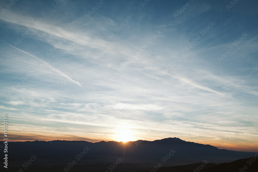 Couple overlooking palm springs from keys view in joshua tree national park