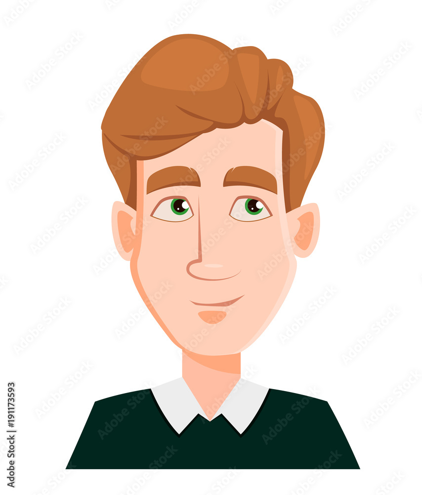 Face expression of a man with blond hair - pensive. Face expression of a man with blond hair - pensive.