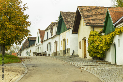 Typical winery cellars in Lower Austria
