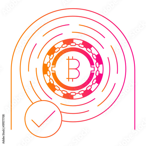 Checked bitcoin icon