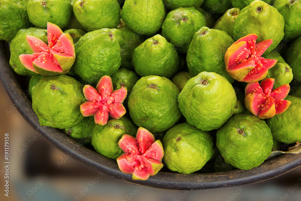 Εκτύπωση καμβά Top view of pink gauva for sale, Narayanpur