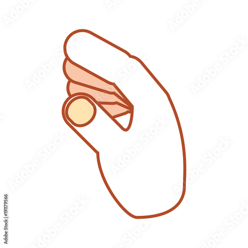 hand vector illustration